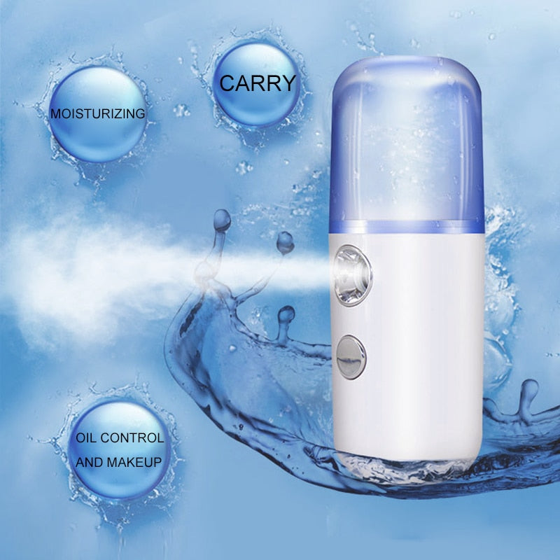 Распылитель для лица Nano Mist Beauty Instrument USB Face Steamer Увлажняющий Beauty